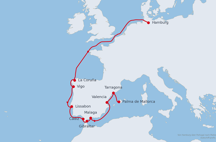 Impression zu AIDA Sommer 2027 - AIDAsol - Von Hamburg über Portugal nach Mallorca