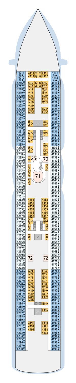 AIDAprima - AIDA Cruises - Deck 4 (Deck 4)