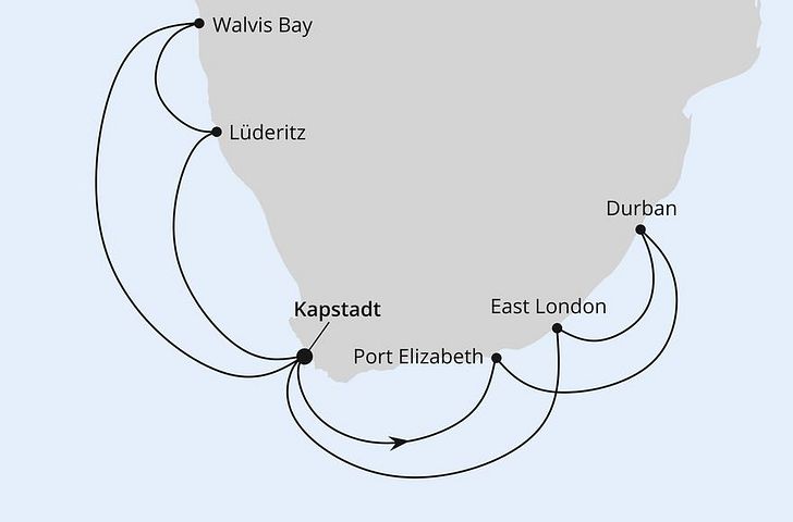 Impressionn zu AIDA Wintersehen - Südafrika & Indischer Ozean