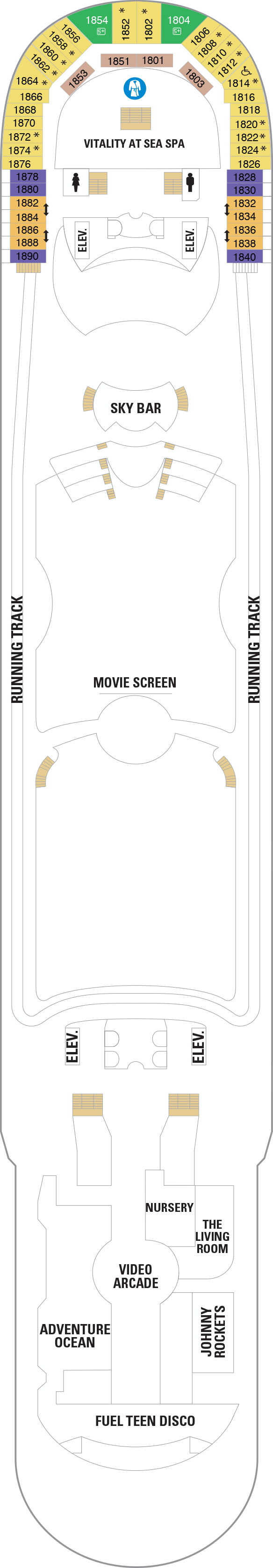 Liberty of the Seas - Royal Caribbean International - Deck 12 (Deck 12)