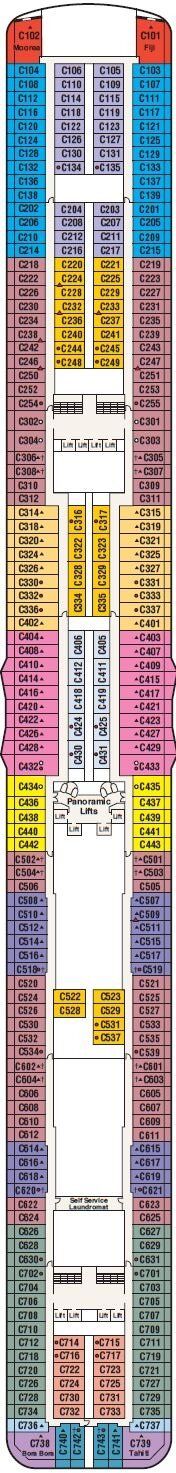Royal Princess - Princess Cruises - Deck 10 (Caribe)