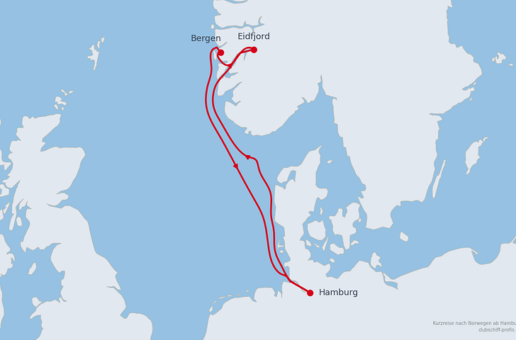 Impression zu Herbstferien 2026 - AIDAprima - Kurzreise nach Norwegen