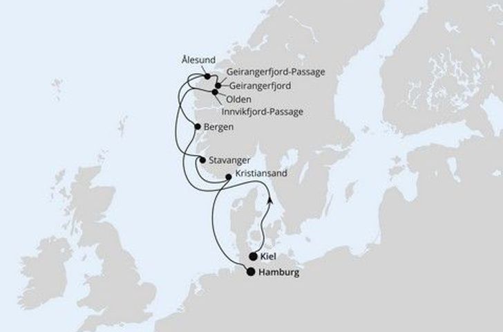 Impression zu AIDA Frühbucher Special - AIDAprima - Norwegens Fjord-Weltnaturerbe