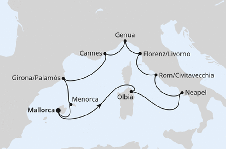 Impression zu Sommer 2028 - AIDAstella - Mediterrane Highlights
