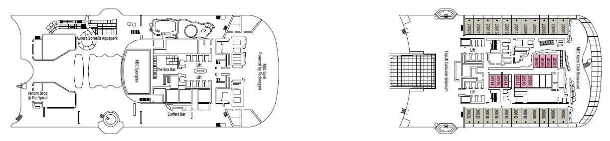 MSC World Europa - MSC Cruises - DECK 20