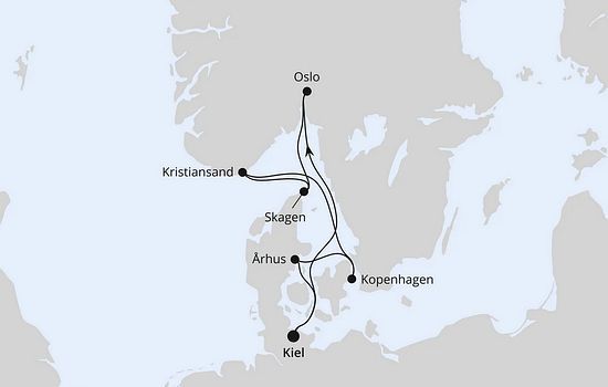  Skandinavische Highlights ab Kiel