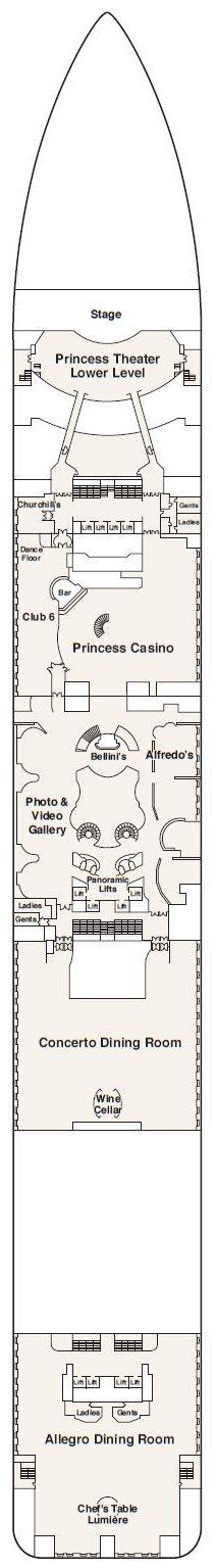 Regal Princess - Princess Cruises - Deck 6 (Fiesta)