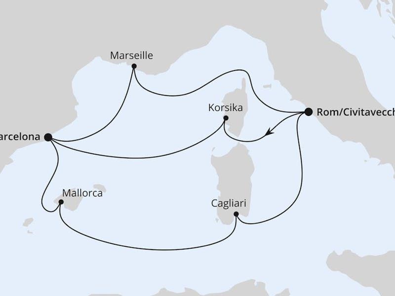 Spanien, Frankreich & Italien ab Civitavecchia 2