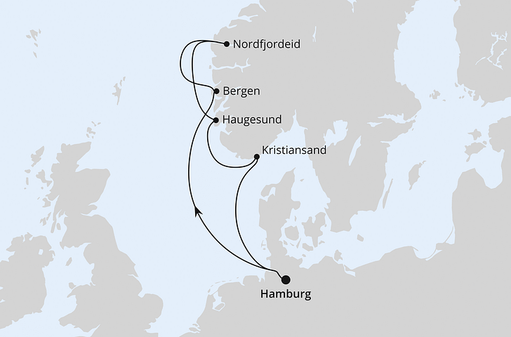 Impressionn zu AIDA Super-Deal - AIDAperla oder AIDAnova - Norwegen