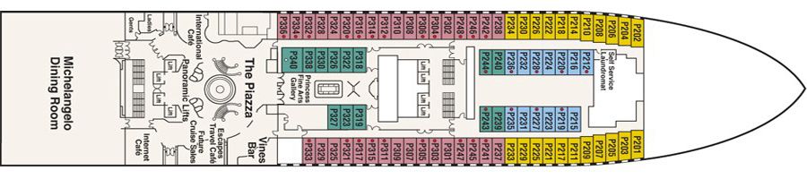 Emerald Princess - Princess Cruises - DECK 5 - PLAZA