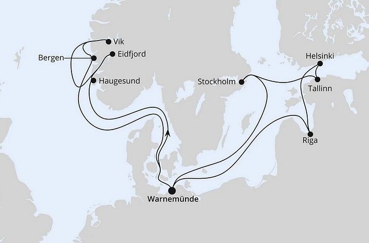 Impression zu Kreuzfahrten mit AIDAdiva - Sommer 2026 - Highlights der Nord- und Ostseeküste