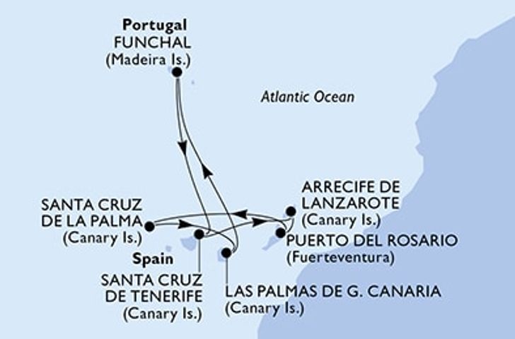Impressionn zu MSC Festtagsreisen - Winter 2025/26 - Kanarische Inseln und Madeira