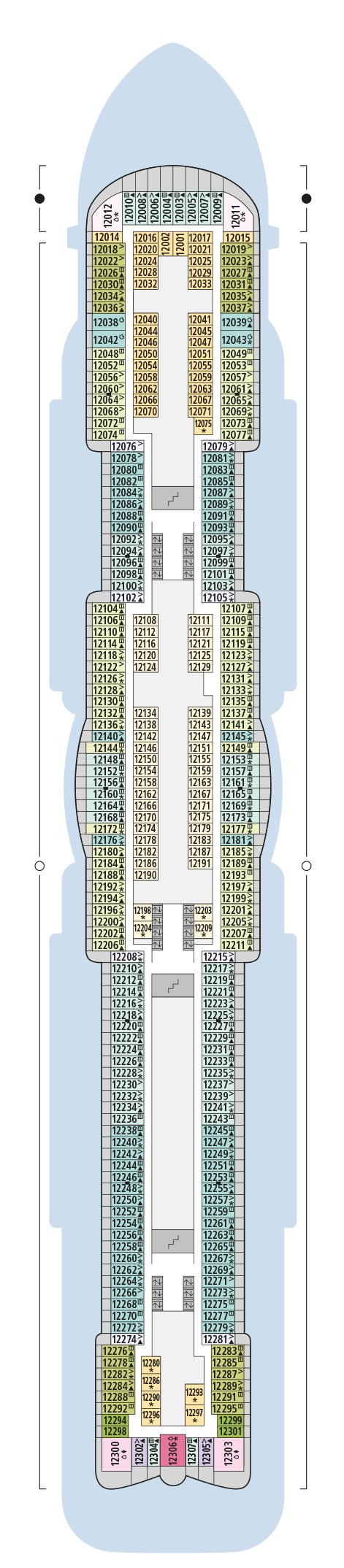 AIDAnova - AIDA Cruises - Deck 12 (Deck 12)
