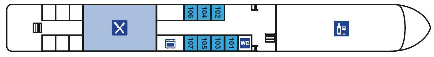 PRINCESS - Ohne Reederei - OBERDECK