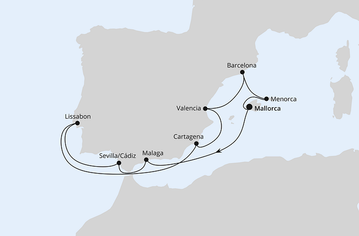 Impression zu Sommer 2027 - AIDAstella - Spanien, Portugal & Balearen