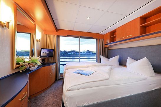 MS Sans Souci - Plantours Flusskreuzfahrten - Kategorie 3, Zweibett außen, französischer Balkon (SK03)