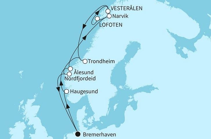 Impression zu Sommer 2027 - Mein Schiff 3 - Norwegen mit Lofoten