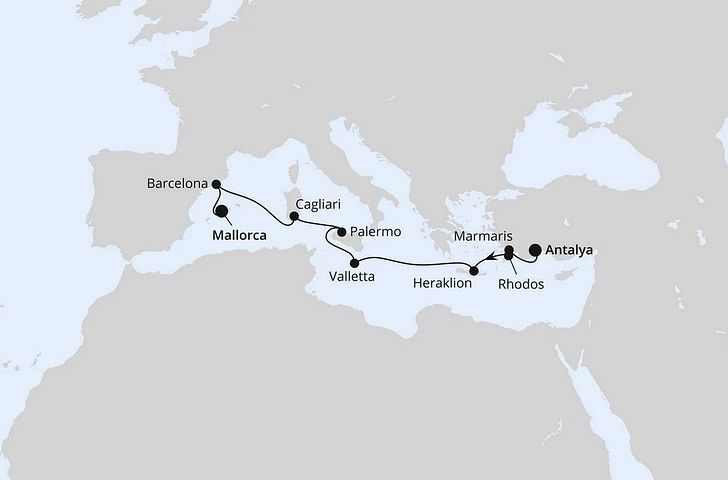 Impression zu Herbstferien 2026 - AIDAstella - Italien, Griechenland & Spanien