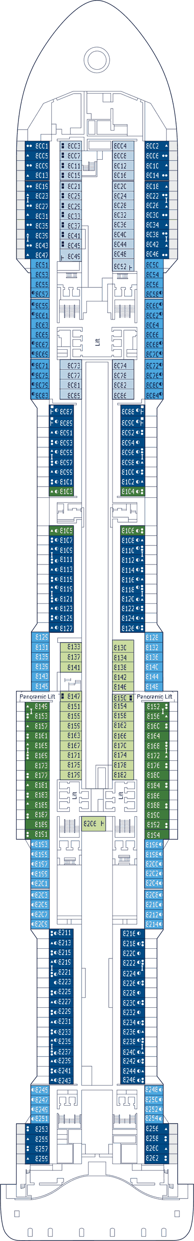 MSC Virtuosa - MSC Cruises - Deck 8 (Wagner)