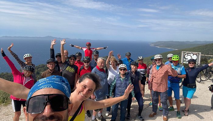 Gruppenfoto Rad-Schiff-Reise Dalmatien