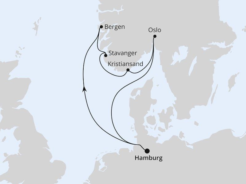 Südnorwegen ab Hamburg