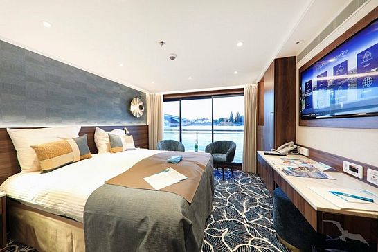 MS Anna Katharina - Phoenix Flusskreuzfahrten - Zweibett außen mit frz. Balkon Saturndeck (D)