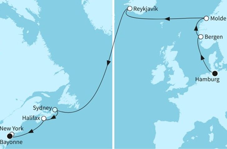 Impressionn zu Angebot der Woche - Mein Schiff 1 - Transatlantikreise USA