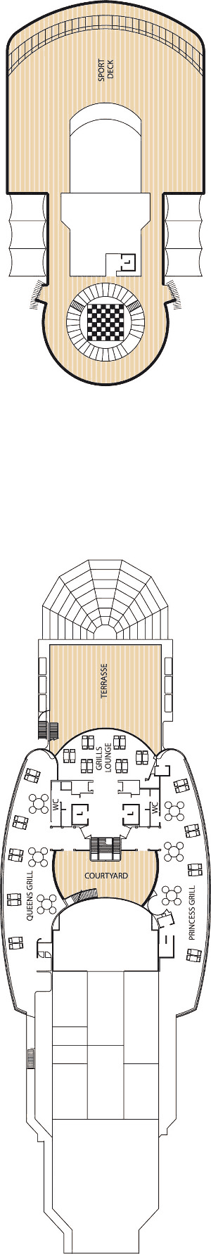 Queen Elizabeth - Cunard Line - Deck 11 (Deck 11)
