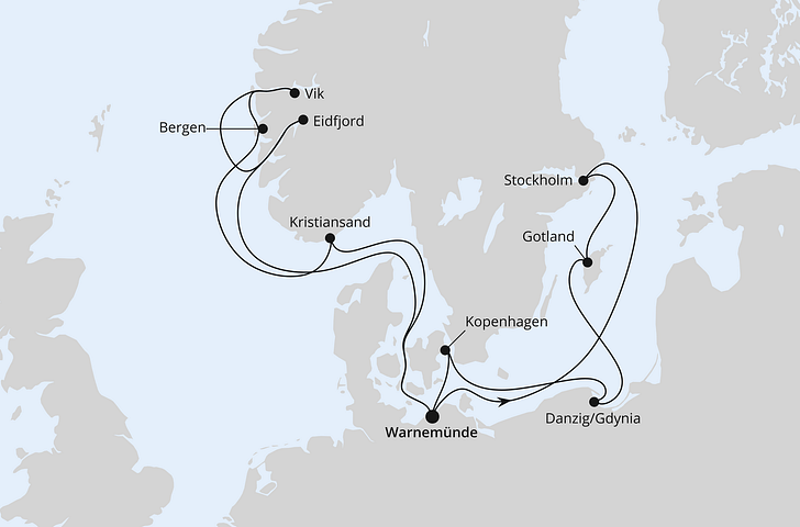 Impression zu AIDA ALL IN Sommer 2027 - AIDAdiva - Highlights der Nord- und Ostseeküste