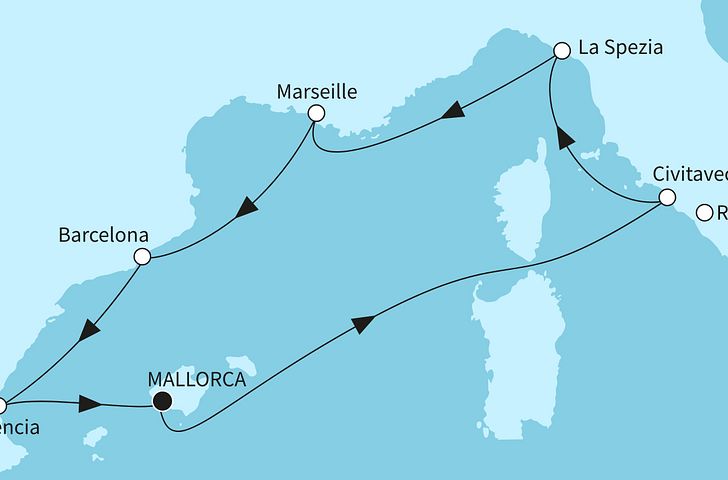 Impressionn zu Suiten Special Sommer 2025 - Mein Schiff Relax - Italiens Sonnenseite & Mittelmeerstädte