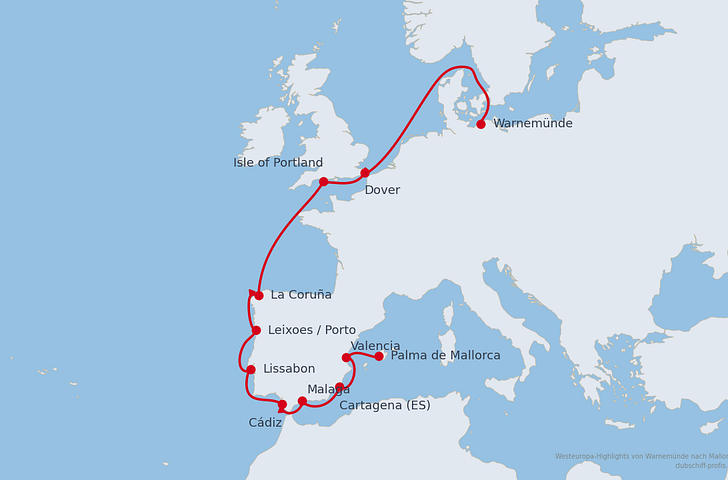 Impression zu AIDA Winter 2026/27 - AIDAprima - Westeuropa Highlights