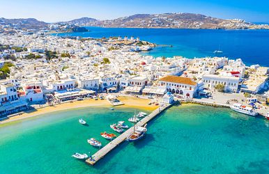 östliches mittelmeer mit mykonos