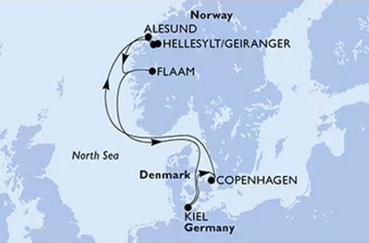 Impressionn zu Sommer 2025 - MSC Euribia - Norwegen