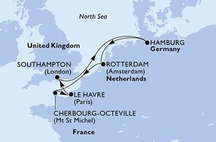 Impression zu MSC Yacht Club Winter 2026/27 - MSC Preziosa - Nordsee-Metropolen