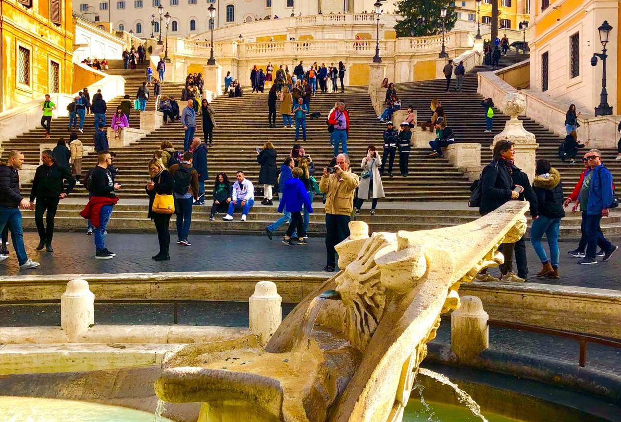 Die Spanische Treppe in Rom