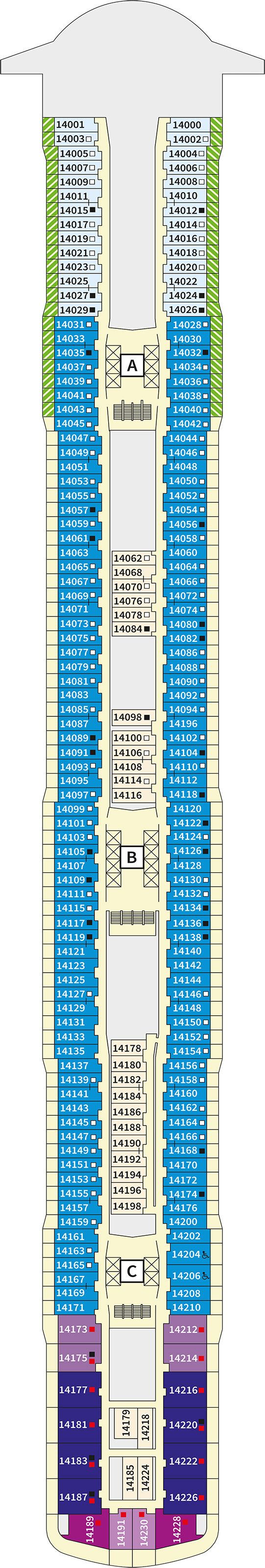Mein Schiff Relax - TUI Cruises - Deck 14 (Deck 14)