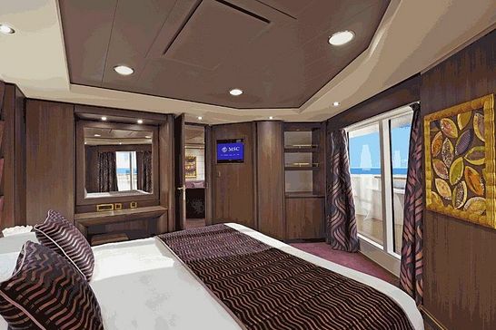 MSC Preziosa - MSC Cruises - Premium Suite mit hermetisch geschlossenem Panoramafenster (SLS)