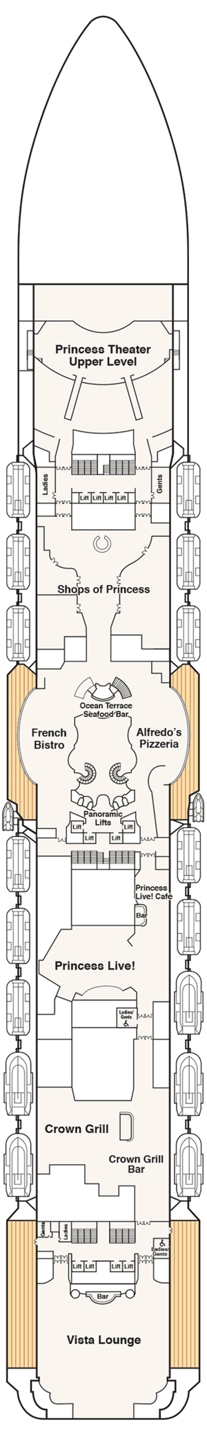 Enchanted Princess - Princess Cruises - Deck 7 (Promenade)