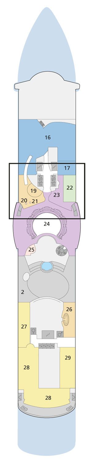 AIDAdiva - AIDA Cruises - Deck 11 (Deck 11)
