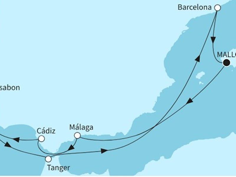 Sonniges Iberien und Marokko