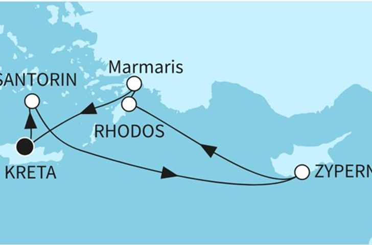 Impressionn zu Mein Schiff Wochenendangebot - Mein Schiff 5 - Lieblingsplätze im östlichen Mittelmeer