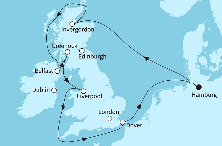 Impression zu Mein Schiff Mailights - Großbritanniens Schätze