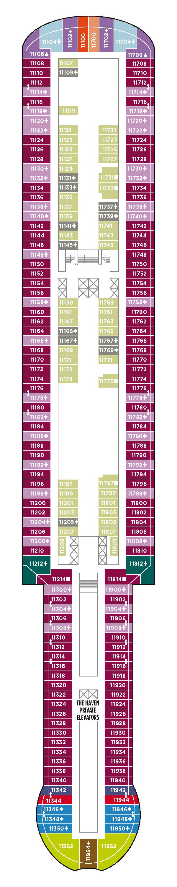 Norwegian Viva - Norwegian Cruise Line - Deck 11 (Deck 11)