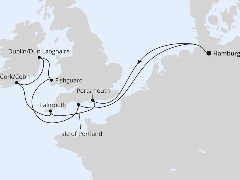 Großbritannien & Irland ab Hamburg 1