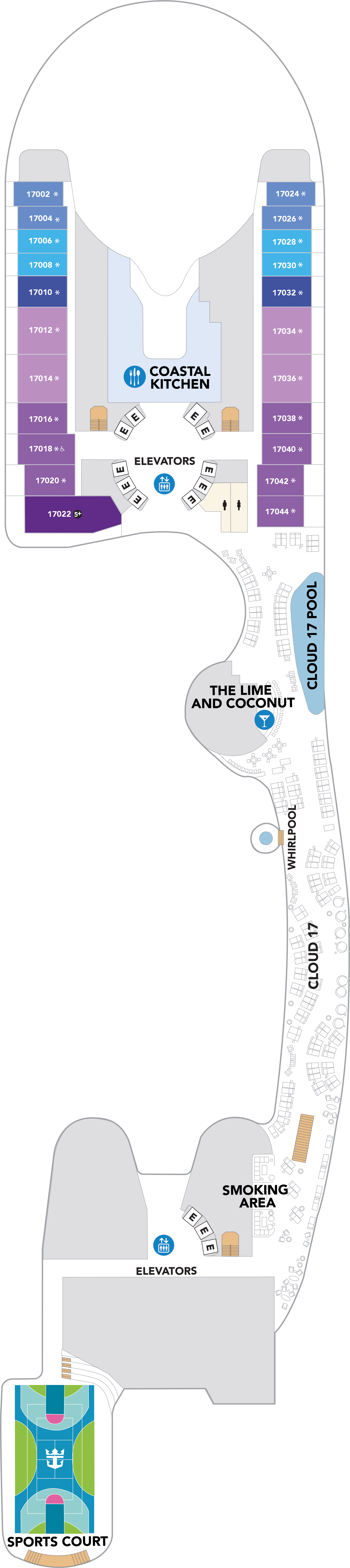 Icon of the Seas - Royal Caribbean International - Deck 17 (Deck 17)