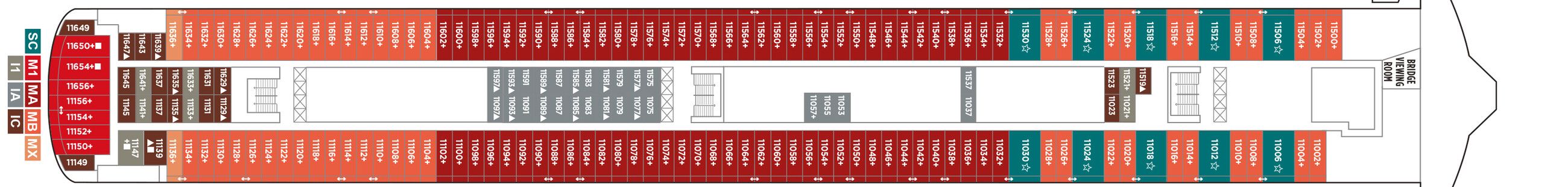 Norwegian Gem - Norwegian Cruise Line - DECK 11