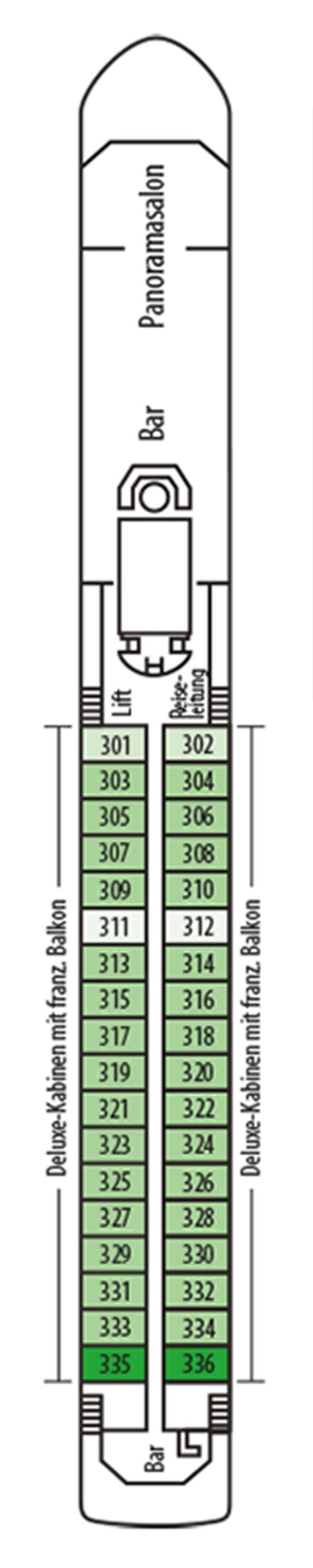 MS VistaRio - 1AVista - Deck 3 (Oberdeck)