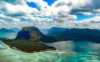 indischer ozean mit mauritius