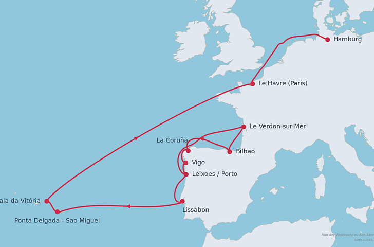 Impression zu Sommer 2027 - Mein Schiff 6 - Von der Westküste zu den Azoren