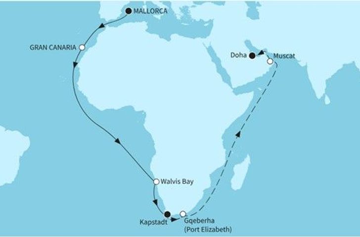 Impression zu Winter 2026/27 - Mein Schiff Flow - Rund um Afrika